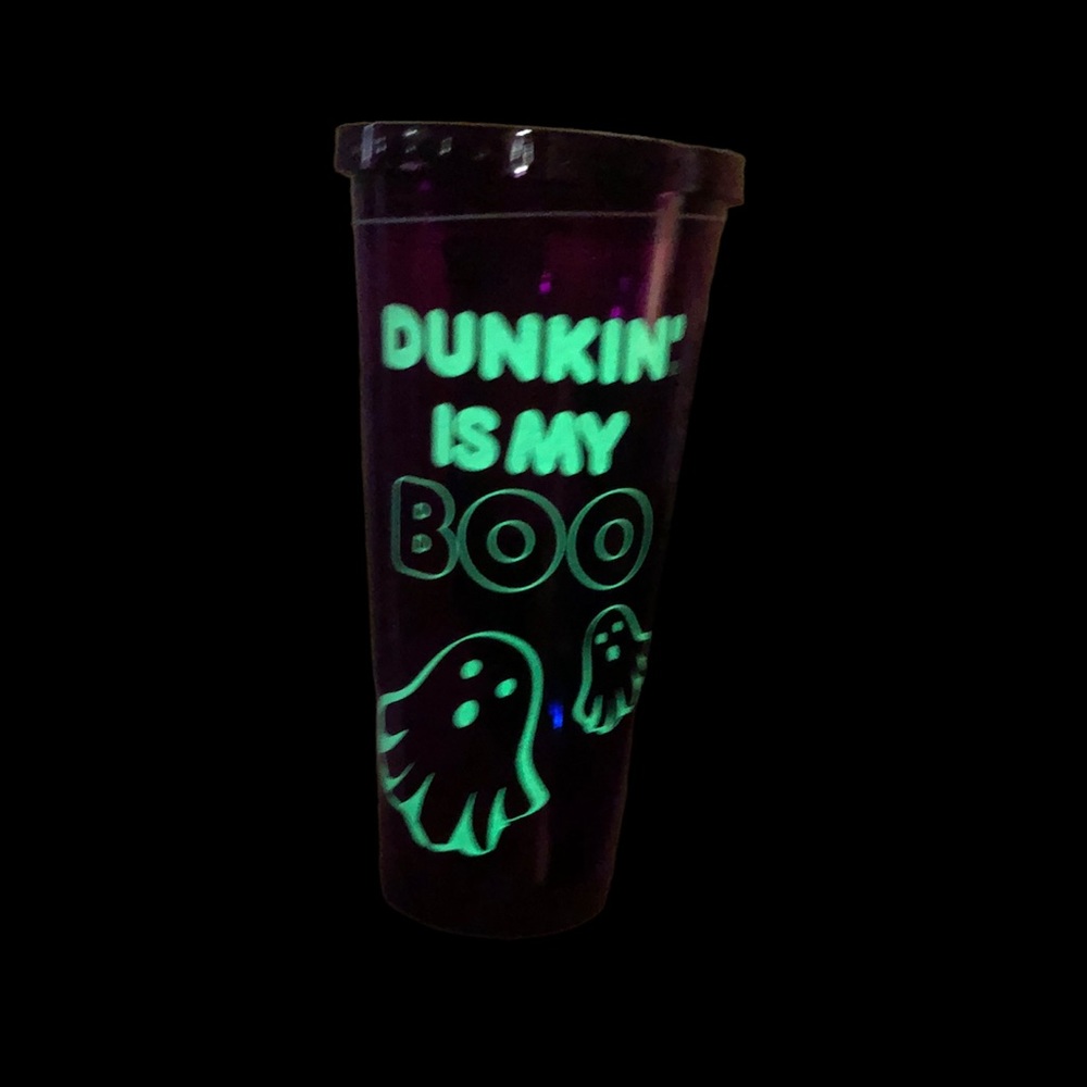 🆕 Dunkin Halloween Tumbler Glow in the Dark